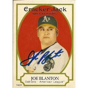  Phillies Joe Blanton Signed 05 Topps Cracker Jack Card 