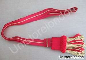 Sword Knot French Napoleonic Guard NCO Red 2mmGold R629  