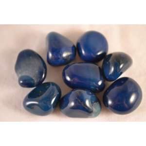  Tumbled Blue Agate Healing Stones, Metaphysical Healing 
