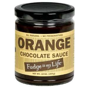 Fudge is My Life Orange Chocolate Sauce, 10 Ounce Jar  