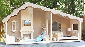 Build a Barbie Doll House and Furniture from wood plans  