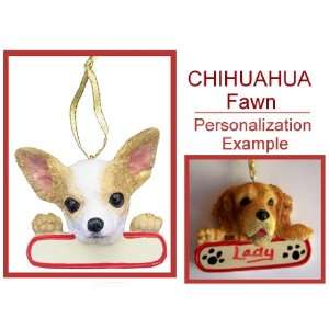  Personalized Chihuahua Fawn Santas Pal Dog Ornament New 