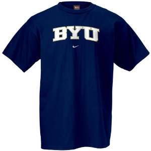 Nike Brigham Young Cougars Navy College Classic T shirt  