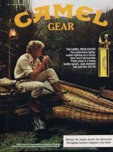 1984 Camel Cigarette Gear Packlighter Vintage Ad  