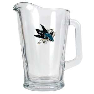  San Jose Sharks NHL 60oz Glass Pitcher   Primary Logo 