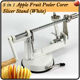 WHITE DIY Apple Peer Fruit Potato Slicer Peeler Corer  