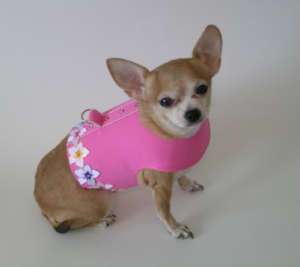 SM Dog Clothes CUSTOM COUTURE HARNESS HANDMADE PANSIES  