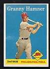 1958 topps 268 GRANNY HAMNER PHILLIES NM/MT  