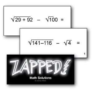  Zapped Math Solutions   Cards Only (Grade Levels 6 & Up 