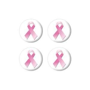  Breast Cancer Pink Ribbon   Wheel Center Cap 3D Domed Set 
