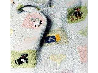 Stewie Baby Blanket hand knitted 100% cotton patchwork  