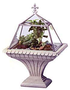 Plant Terrarium Glass Case Large Pedestal de Monaco  