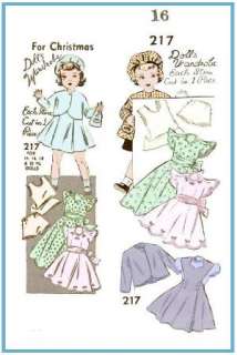 217 16 Terri Lee Doll wardrobe Pattern  