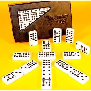  Dominoes Double 9 Black Dots Chicken Foot Game Set Toys & Games