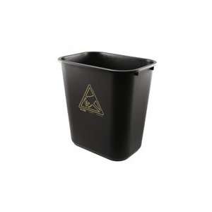   Receptacle with Yellow Reaching Hand Logo, Black