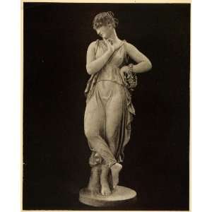  1899 Print Terra Cotta Clay Female Form Sculpture 1893 