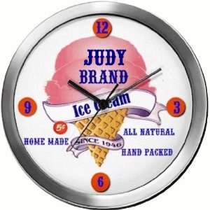JUDY 14 Inch Ice Cream Metal Clock Quartz Movement  