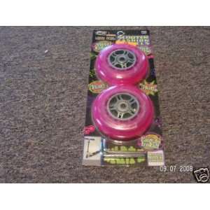  SCOOTER WHEELS RAZOR REPLACEMENT 4 WHEELS W/8 BEARING PINK 