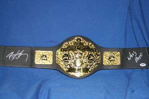 Bill Goldberg Signed WWE Champion Belt PSA COA 3A77199  