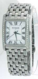 Mens Wittnauer 10A00 Biltmore 36 Diamonds Quartz Watch Retail $1195 