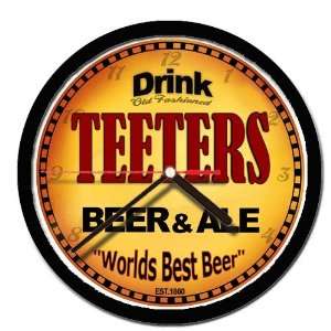  TEETERS beer and ale cerveza wall clock 