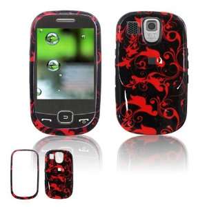  A797 Protex Red/Black Floral Swirls Design Protective Case(Carrier 