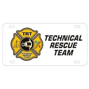  Fire Department Technical Rescue Team License Plate 
