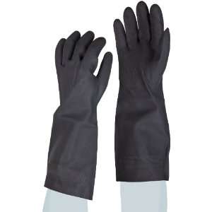   Inch Large, Black Color Neoprene Flock Lined Gloves (Case of 12 Pairs