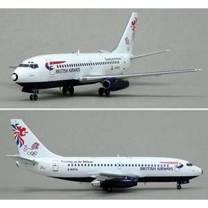   British Airways B737 200 Teaming Up Model Airplane 