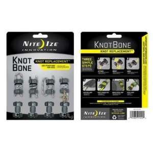 Nite Knot Bone 8 Pack 25 Lbs Load Limit Fits Cord Sizes 2 3.5 Mm Wrap 
