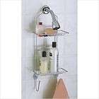 Taymor Chrome Adjustable Shower Caddy with Small Basket