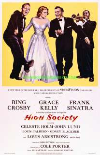 HIGH SOCIETY MOVIE POSTER 11 BY 17 GRACE KELLY  