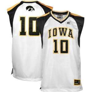   Iowa Hawkeyes #10 White Courtside Basketball Jersey