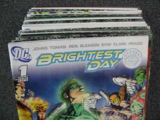  Of 60 BRIGHTEST DAY BLACKEST NIGHT Comics DC Green Lantern Geoff Johns