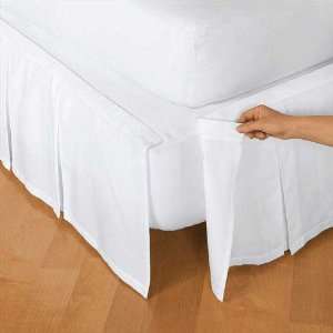 Box Pleated Detachable Cotton 18 Twin Bed Ruffle