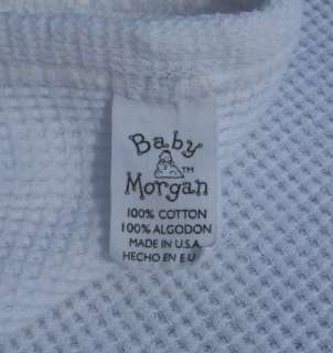 Baby Morgan Cotton Thermal Waffle Crib Blanket White  