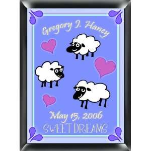    Personalized Counting Sheep Room Sign Boy