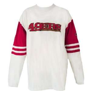 Nfl San Francisco 49Ers Big & Tall Long Sleeve Pieced Jersey T Shirt 