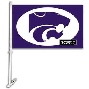   State Wildcats KSU NCAA Car Flag With Wall Brackett