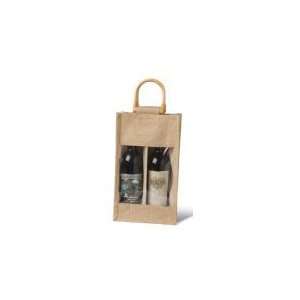   with Window Holds Two Bottles   Wine Bottle Gift Bag