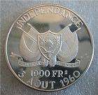 NIGER 1000 Francs 1960 Silver Proof KM6