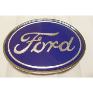  FORD Logo Belt Buckle Pewter Mustang 