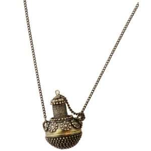  Glam Naturale Recycled Brass BOHO Gypsy Lamp Necklace with 