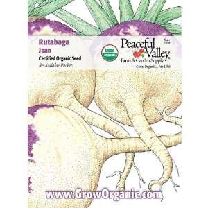  Organic Rutabaga Seed Pack, Joan Patio, Lawn & Garden