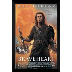  Braveheart FRAMED 27x40 Movie Poster Mel Gibson