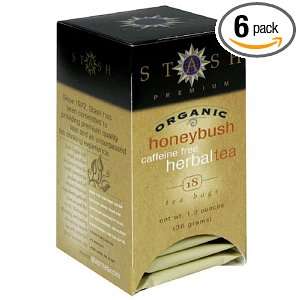 Stash Premium Organic Vanilla Honeybush Herbal Tea, Caffeine Free Tea 