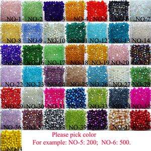 Charm 2000PC Swarovski Crystal 4mm 5301 Bicone Beads Free choice 