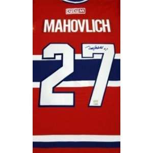  FRANK MAHOVLICH Montreal Canadiens Autographed Hockey 