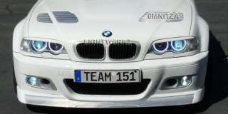 BMW E46 323i 325i 328i 330i M3 headlights ANGEL EYES demon eyes halo 