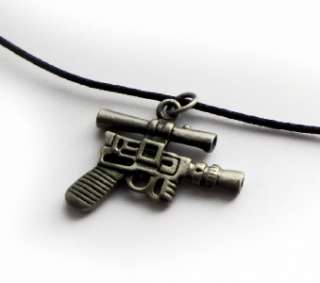 STAR WARS Theme   HAN SOLO Style BLASTER Necklace / Pendant   Metal 